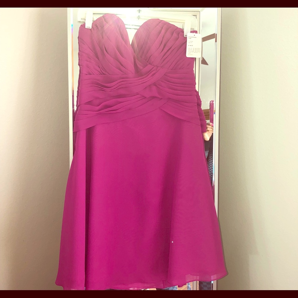 Allure Bridals magenta bridesmaid/Prom Dress